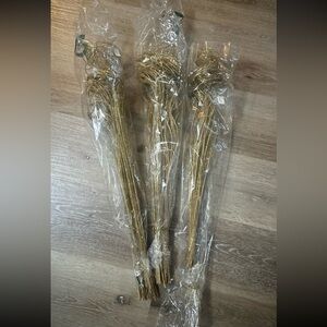 Three bundles of Gold Swirly Ting Ting Branch
